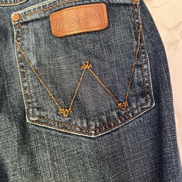 Wrangler Retro Jeans Men’s Boot Cut Slim Cut Size 36 Western Cowboy - Picture 7 of 10